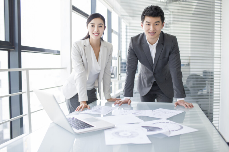 Portrait of young Chinese business person